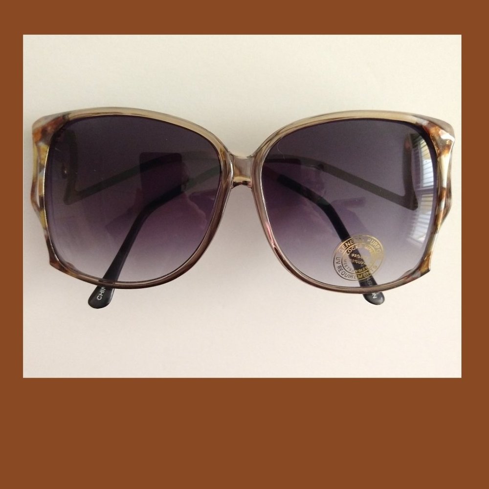 80s Deadstock Gradient Lens Retro French-Inspired Sunglasses
